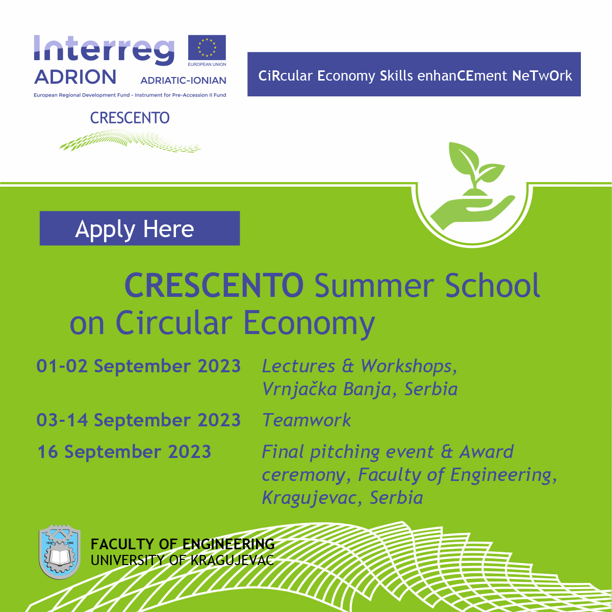 crescento summer school invitation