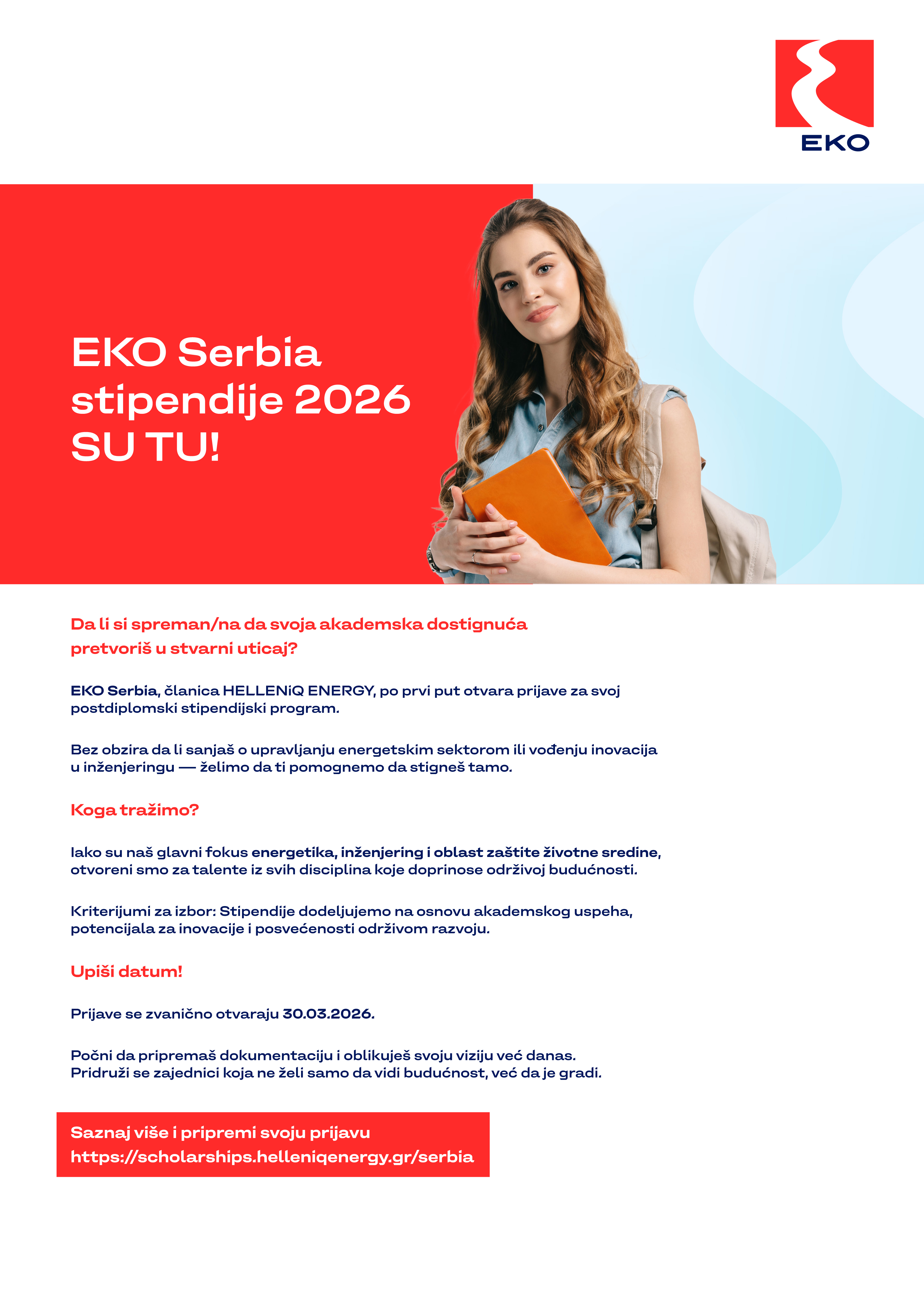 EKO Serbia program stipendiranja